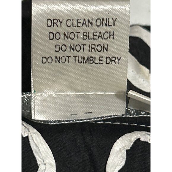 Alberto Makali Womens Black & White Ribbon Lace Trim Button Up Top/Jckt Size 4 - Picture 5 of 7